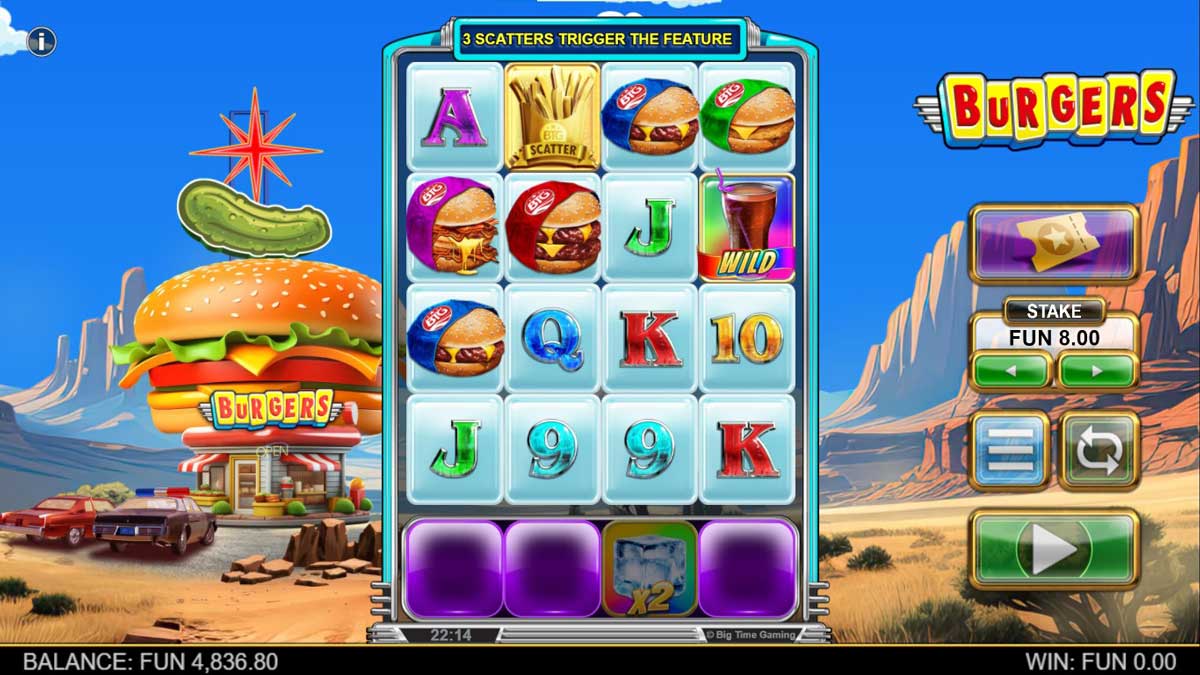 Burgers slot machine game